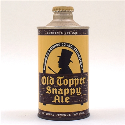 Old Topper Snappy Ale Cone Top MINTY 178-6