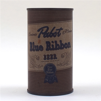 Pabst Blue Ribbon Flat UNIQUE NEWARK DISTRIBUTOR INFO