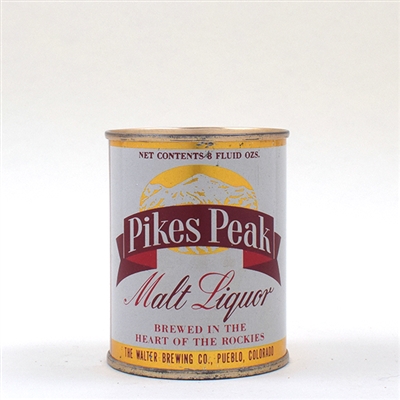 Pikes Peak Malt Liquor 8 Oz Flat Top 242-7