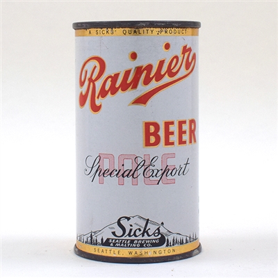 Rainier Beer Opening Instruction Flat Top 118-10