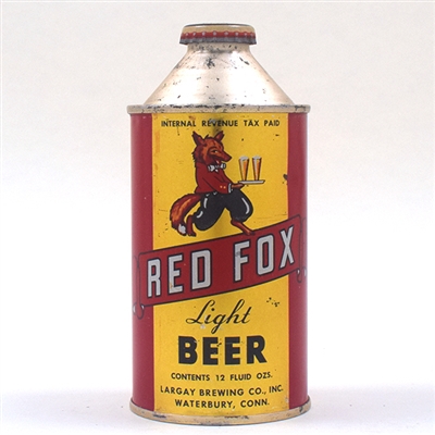 Red Fox Beer Cone Top NICE TOUGH 180-29