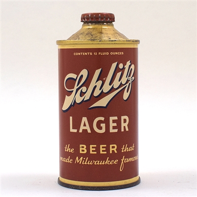 Schlitz Lager Cone Top UNLISTED