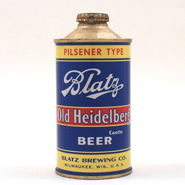 Blatz Old Heidelberg Beer 1938 COPYRIGHT Cone Top 153-22