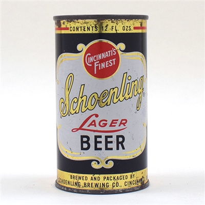 Schoenling Beer Flat Top KEGLINED OVAL 131-40