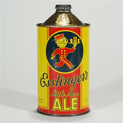 Esslingers Little Man Ale Quart FLAT ON TRAY 208-9