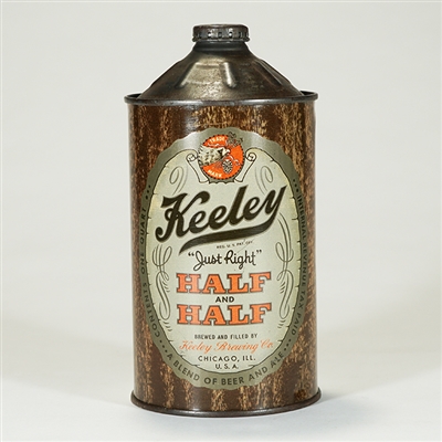Keeley Half and Half Quart Cone Top 213-1