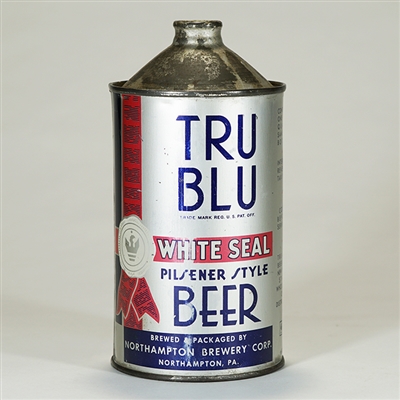 Tru Blu White Seal Pilsener Style Beer Quart Cone 220-2
