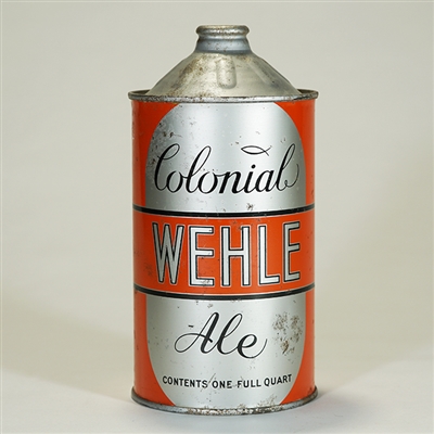 Wehle Colonial Ale Quart Cone Top 1