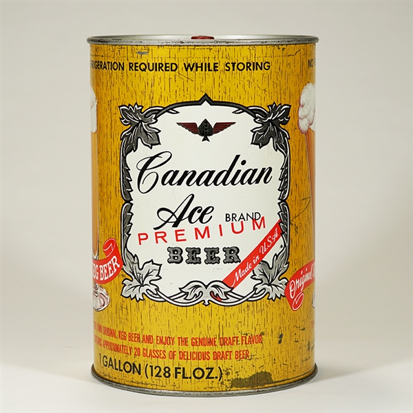 Canadian Ace Original Keg Beer Gallon Can