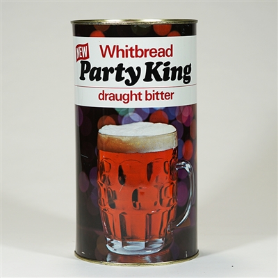 Whitbread Party King Draught Bitter Large Flat Top Beer Can