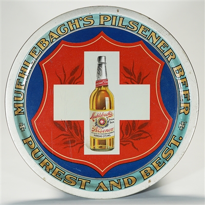 Muehlebach Pilsener Special Brew Pre-prohibition Flat Rim Pie Tray