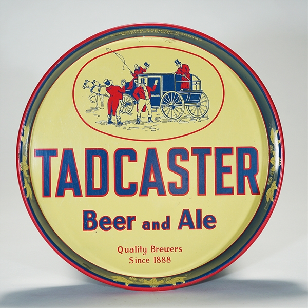Tadcaster Beer Ale Horse Drawn Carriage Advertising Tray