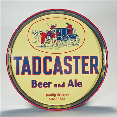 Tadcaster Beer Ale Horse Drawn Carriage Advertising Tray