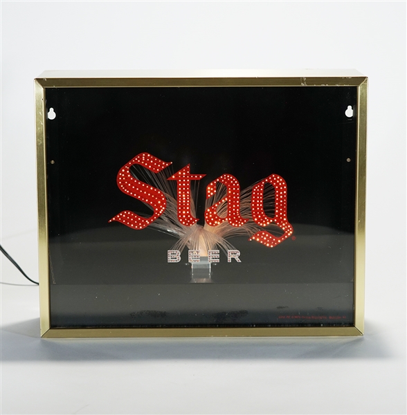 Stag Beer Carling Brewing Fiber Optic Illuminated Motion Sign