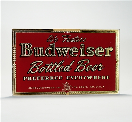 Budweiser Bottled Beer Preferred Everywhere ROG Sign