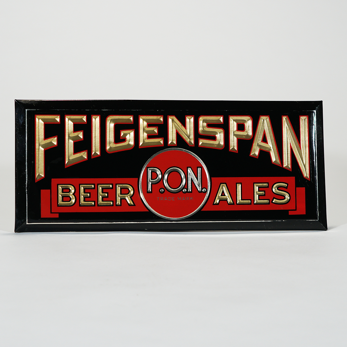 Feigenspan P.O.N. Beer Ales Celluloid Over TOC Sign