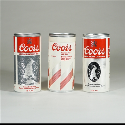 Coors Prototype Cans Set of 3