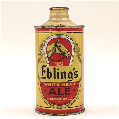 Eblings White Head Ale CONCAVE BOTTOM Cone 160-22