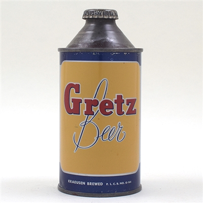 Gretz Beer Cone Top 167-31 -TOUGH CLEAN-