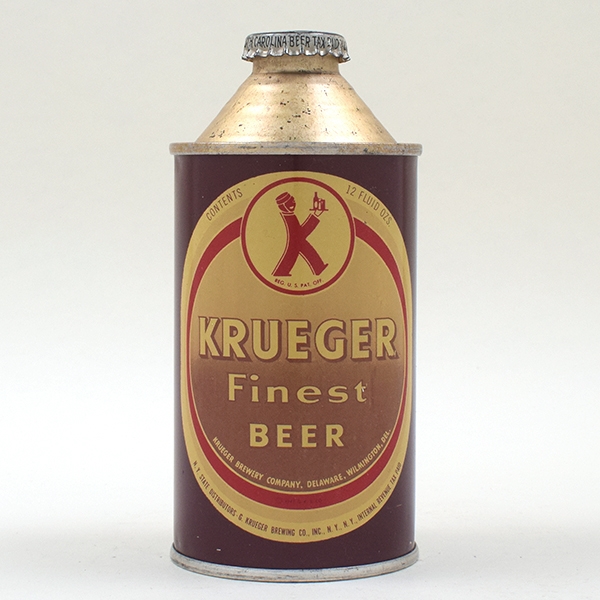 Krueger Beer Cone Top WILMINGTON 172-6 -SWEET-