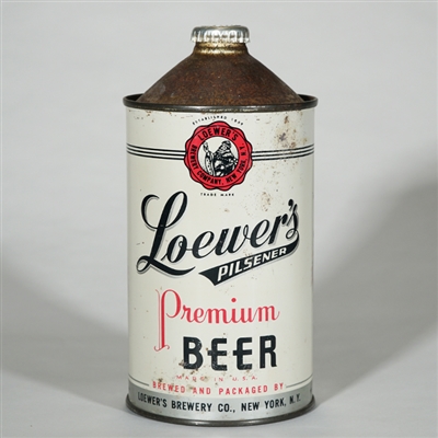 Loewers Pilsener Premium Beer Quart Cone 214-11