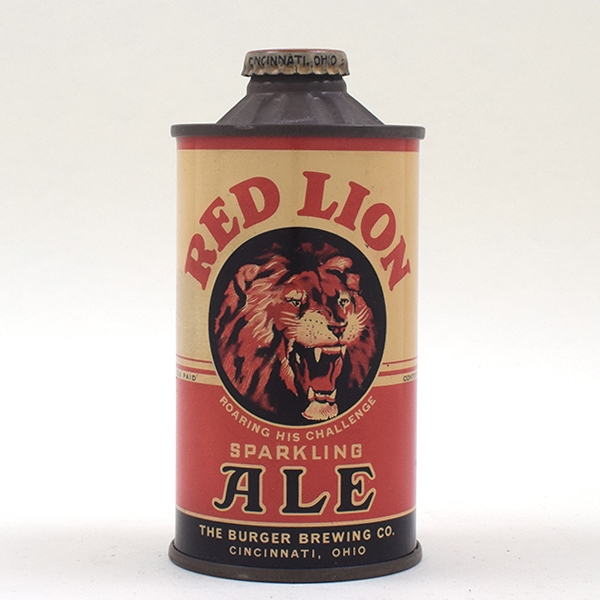 Red Lion Ale Flat Bottom Cone Top 180-31 -RARE-