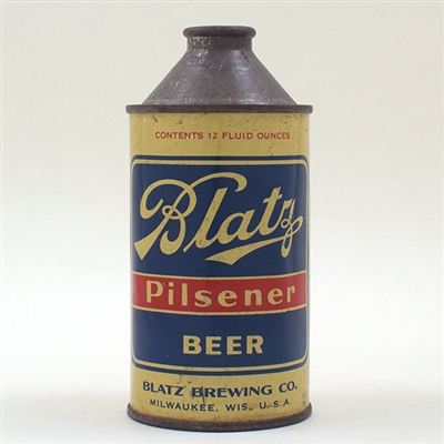 Blatz Pilsener Beer Cone Top 153-27