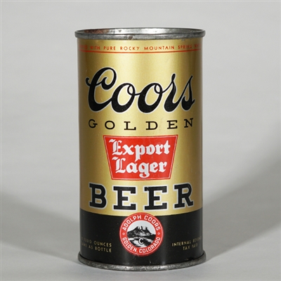 Coors DOUBLE AGED THOROUGHLY Flat Top Can 51-16