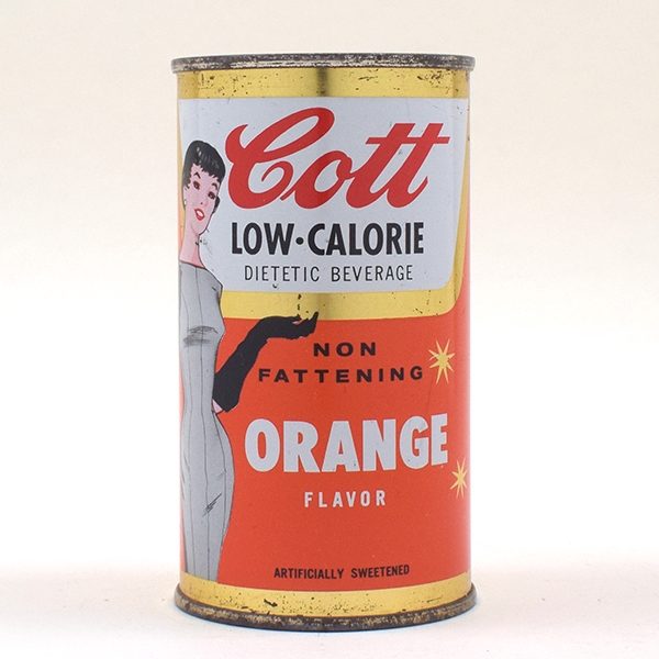 Cott Diet Orange Soda FLAT TOP