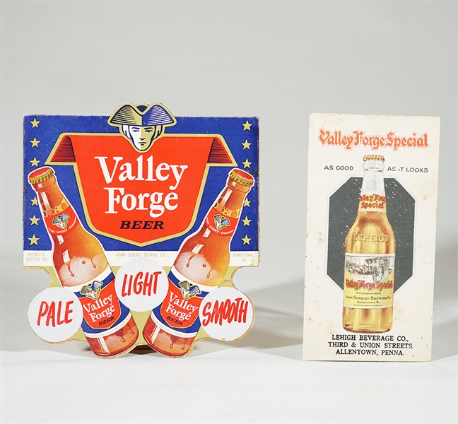 Valley Forge Unused Bottle Promotion Decal and Booklet