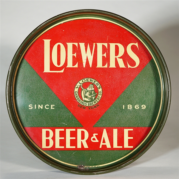 Loewers Beer Ale Serving Tray