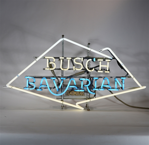 busch bavarian beer lighted sign