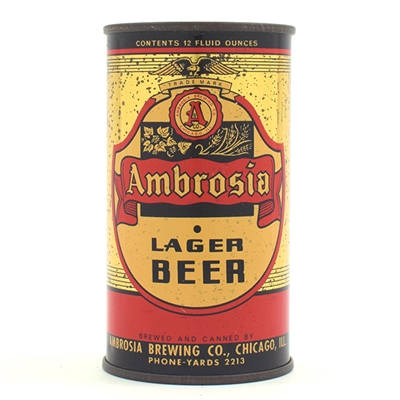 Ambrosia Beer Opening Instruction Flat Top RARE 31-11
