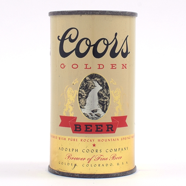 Coors Golden Beer IRTP Flat Top 51-19 RED GOLDEN & BANNER