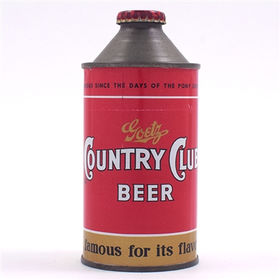 Country Club Goetz Beer Cone Top 165-19