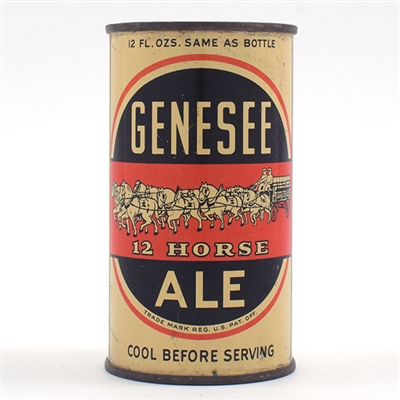 Genesee 12 Horse Ale OI Flat Top 68-15 GORGEOUS ICONIC