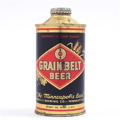 Grain Belt Beer Cone Top 4 PERCENT 166-28