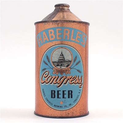 Haberles Congress Beer Quart Cone Top SWEET 211-13