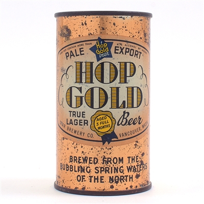 Hop Gold Beer Opening Instruction Flat Top 83-20
