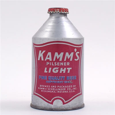 Kamms Beer Crowntainer Cone Top IRTP LIGHT BLUE 196-3