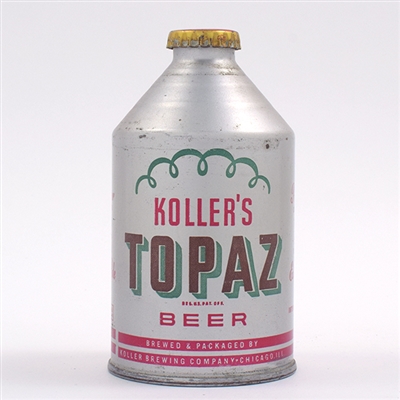 Kollers Topaz Beer Crowntainer Cone Top 196-16