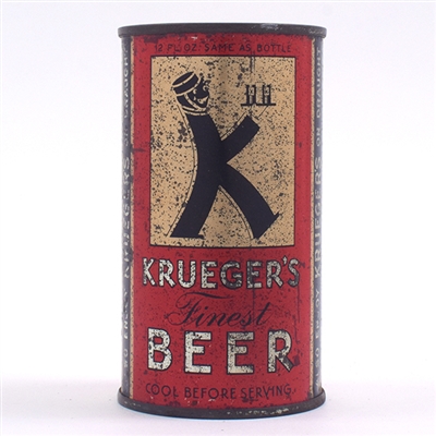 Kruegers Beer Opening Instruction Flat Top 90-5