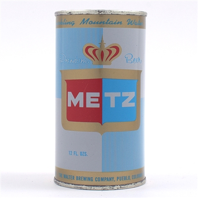 Metz Beer Flat Top ENAMEL GOLD TEST CAN UNLISTED