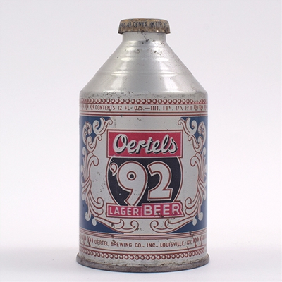 Oertels 92 Beer Crowntainer Cone Top NON IRTP 197-15