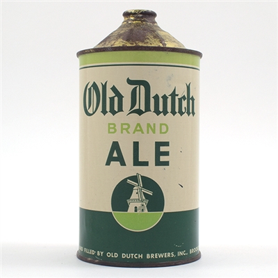 Old Dutch Ale Quart Cone Top RARE 215-17