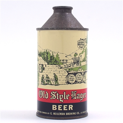 Old Style Heilemans Beer Cone Top 177-17