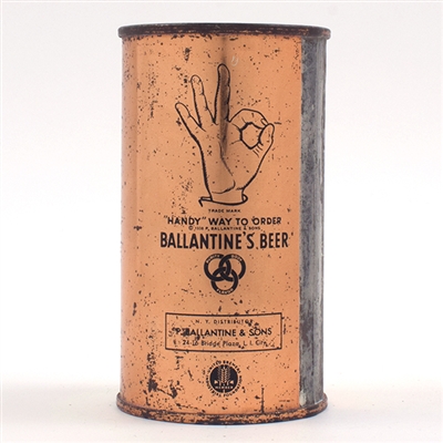 Ballantines Beer Handy Way to Order Flat Top 33-24