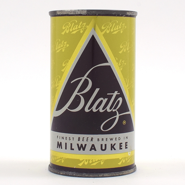 Blatz Beer Yellow Set Can Flat Top 39-16