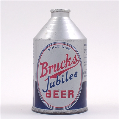 Brucks Jubilee Beer Crowntainer Cone Top 86 YEARS 192-22