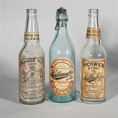 Haffenreffer Pickwick Pale and Stout Bottles 